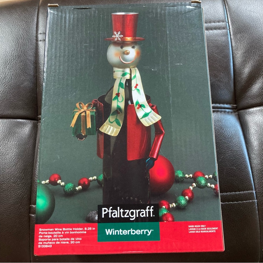 💕3/$15 Snowman Wine Bottle Holder